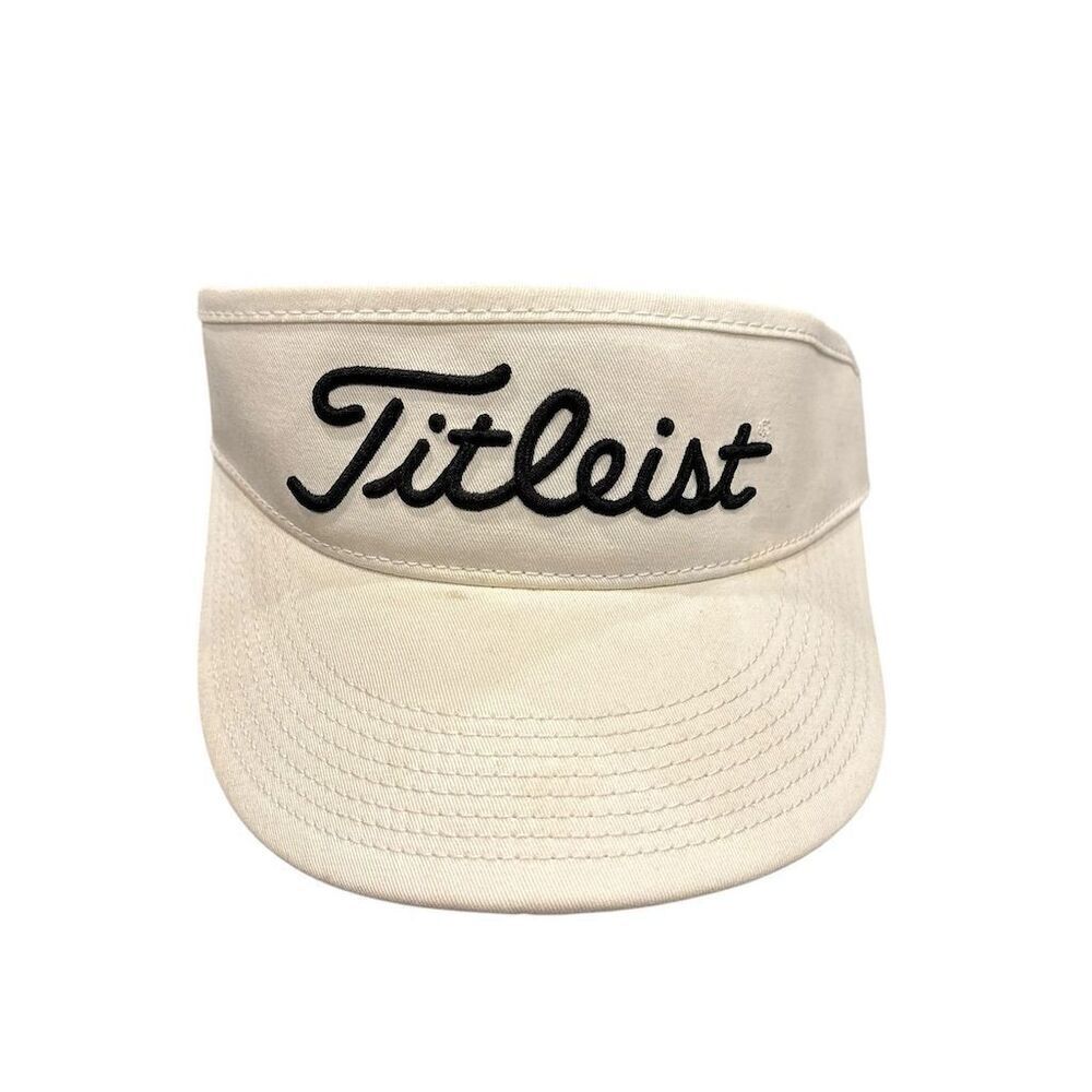 Titleist Golf Visor‎ White Adjustable Unisex Sun Hat Activewear